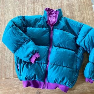 Vintage 90s Women’s Columbia Reversible Puffer Winter Jacket